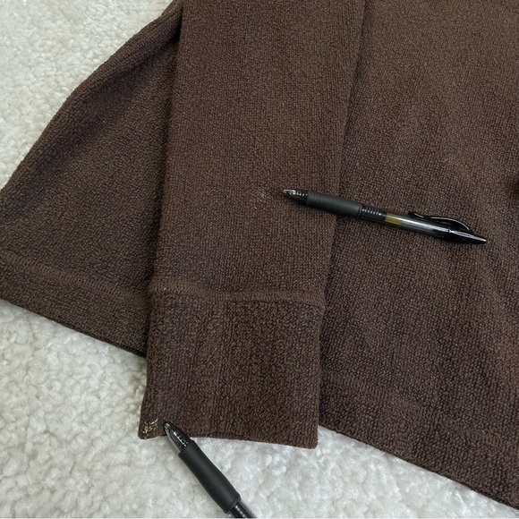 Prana Terrycloth Sweatshirt Sweater Top Warm Layer Outdoor small made in USA - Picture 3 of 8